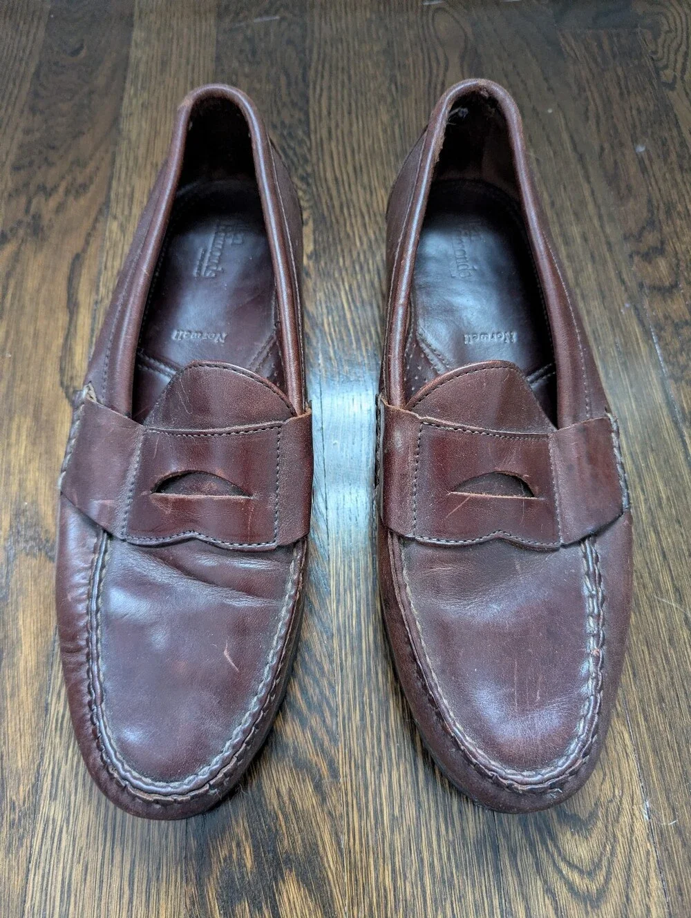 Allen Edmonds Brown Leather Penny Loafers, Size 10C